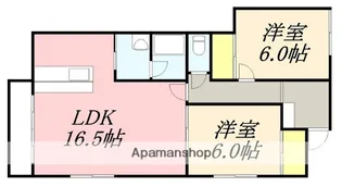 パレスはなぞの【102号室】の間取り