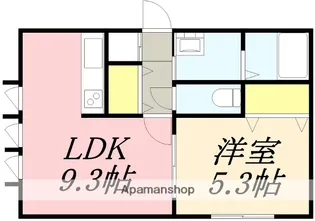 BARRY花園(バリーハナゾノ)【103号室】の間取り