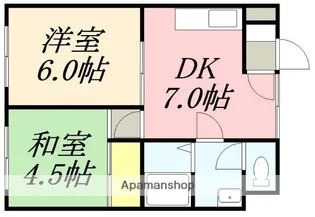 メゾンパティオ花園【7号室】の間取り