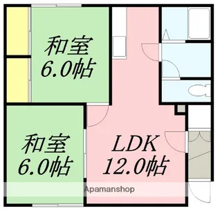 コーポ城(21−3)【103号室】の間取り