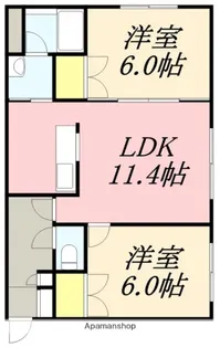 サンオージェA【103号室】の間取り