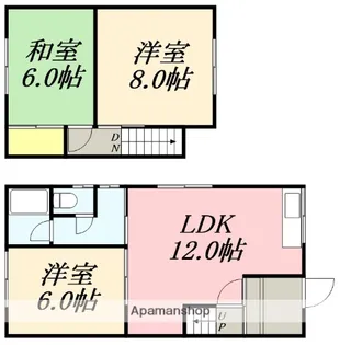人見町14番1棟2戸【101号室】の間取り