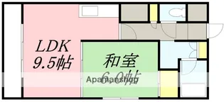 フラットフォーレスト2【206号室】の間取り