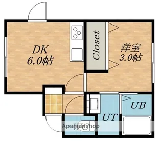 ハイツスドウ6【2階】の間取り