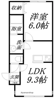 ブランシールK【201号室】の間取り