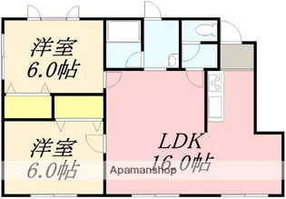 カーサ日吉【102号室】の間取り