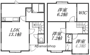 パオス日吉【D号室】の間取り