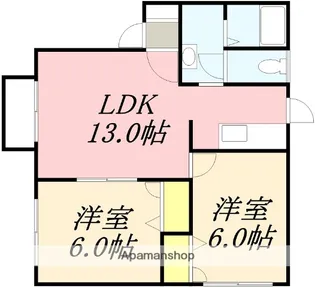タイム日吉【201号室】の間取り