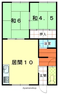 日吉ハイム【201号室】の間取り