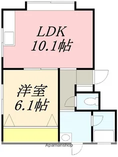 コーポおがさわら【202号室】の間取り