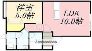 サンリーブ日吉【102号室】の間取り