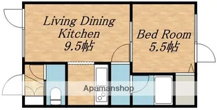 エステート深堀【106号室】の間取り