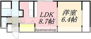 ノースコート深堀Ⅱ【201号室】の間取り