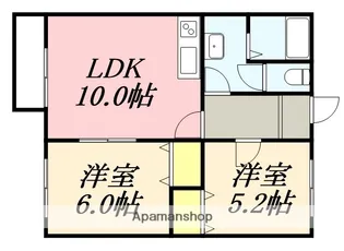 ハッピーハイツ【3階】の間取り