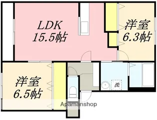 フェリモ【4階】の間取り