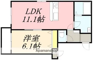 PREMIERE FUKABORI(プルミエール深堀)【3階】の間取り
