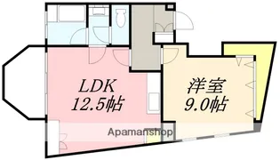 ベイヒルズ函館【106号室】の間取り