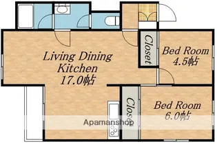 ポートビュー函館【602号室】の間取り