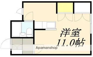 フェローハウスⅡ【1階】の間取り