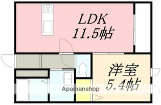 パーク五稜郭館(パークゴリョウカクカン)【103号室】の間取り