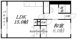 五稜郭ハイム【201号室】の間取り