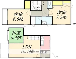 Lスケッチ【1号室号室】の間取り