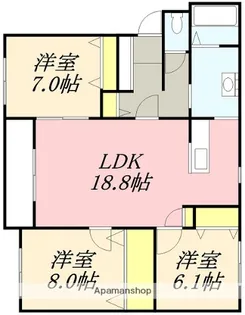 さくらTRA【301号室】の間取り