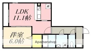 フレンシア松陰【4階】の間取り