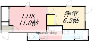 リヴェール松陰【1階】の間取り