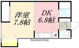 メゾンパティオ松風町【402号室】の間取り