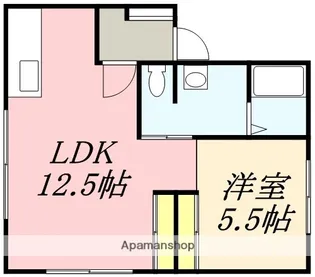 G.S WATANABE【101号室】の間取り