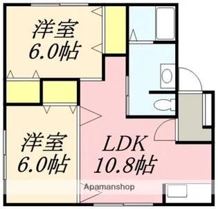 G.S WATANABE【102号室】の間取り