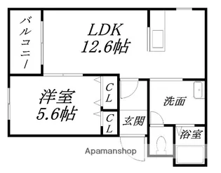 アンセリジェⅡ【305号室】の間取り
