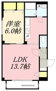 リベア的場【1階】の間取り
