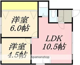 サンライフ港Ⅴ【202号室】の間取り