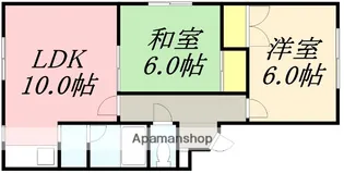 シャトーレMADOKA【10号室】の間取り