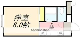ヴィレコート富士(VILLA COTE 富士)【434号室】の間取り