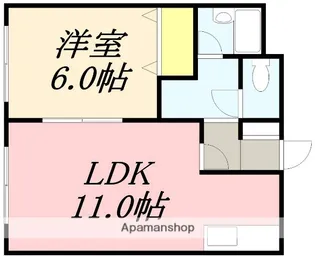 チャーム12【103号室】の間取り