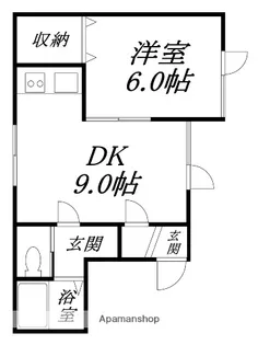 パステルコートミナト【102号室】の間取り