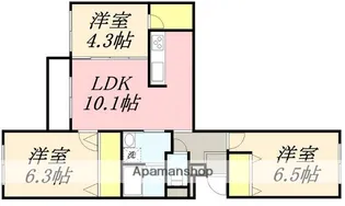 グラン・ソレーユⅡ【3階】の間取り
