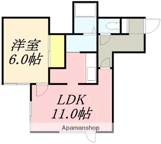 サンロード高盛Ⅱ【102号室】の間取り