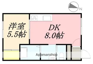 ピュアパレス高盛(ピュアパレスタカモリ)【307号室】の間取り