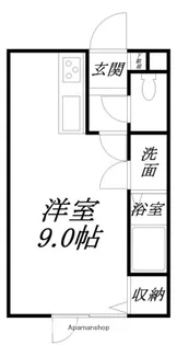 サニーパール田家【10C号室】の間取り