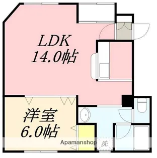 ハイツブルーウィローⅠ【204号室】の間取り