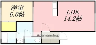 ボンヌシャーンスⅡ【106号室】の間取り