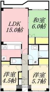 マンションRIVAGE(マンションリヴァージュ)【1階】の間取り