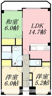 マンションRIVAGE(マンションリヴァージュ)【107号室】の間取り
