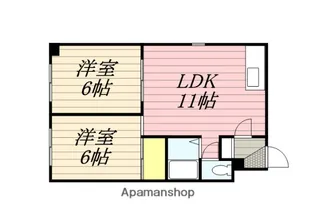 コーポ千葉【2-A号室】の間取り