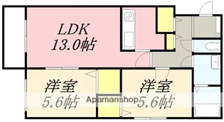 CLAIR(クレル)千代台【405号室】の間取り