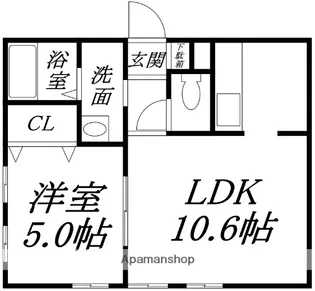 ARIETE千代台(アリエーテ千代台)【303号室】の間取り